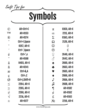 microsoft word symbols and meanings